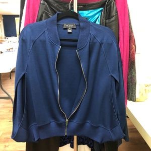 St. John Cadet Blue Cardigan Size Medium